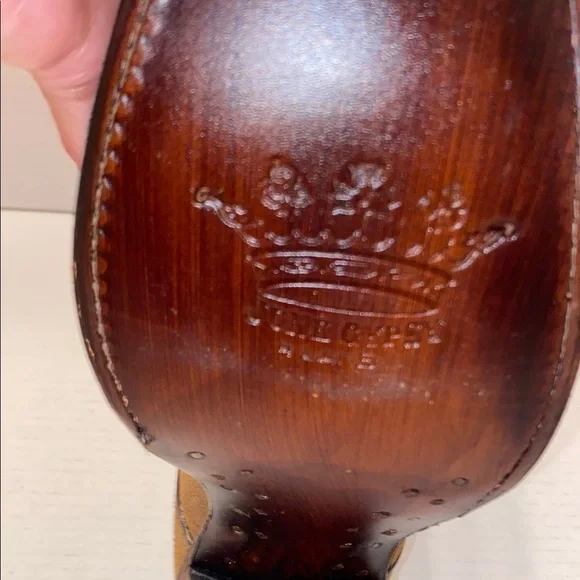 Brown Heeled Boots with Western Stitching and Pointed Toe - Picture 10 of 16